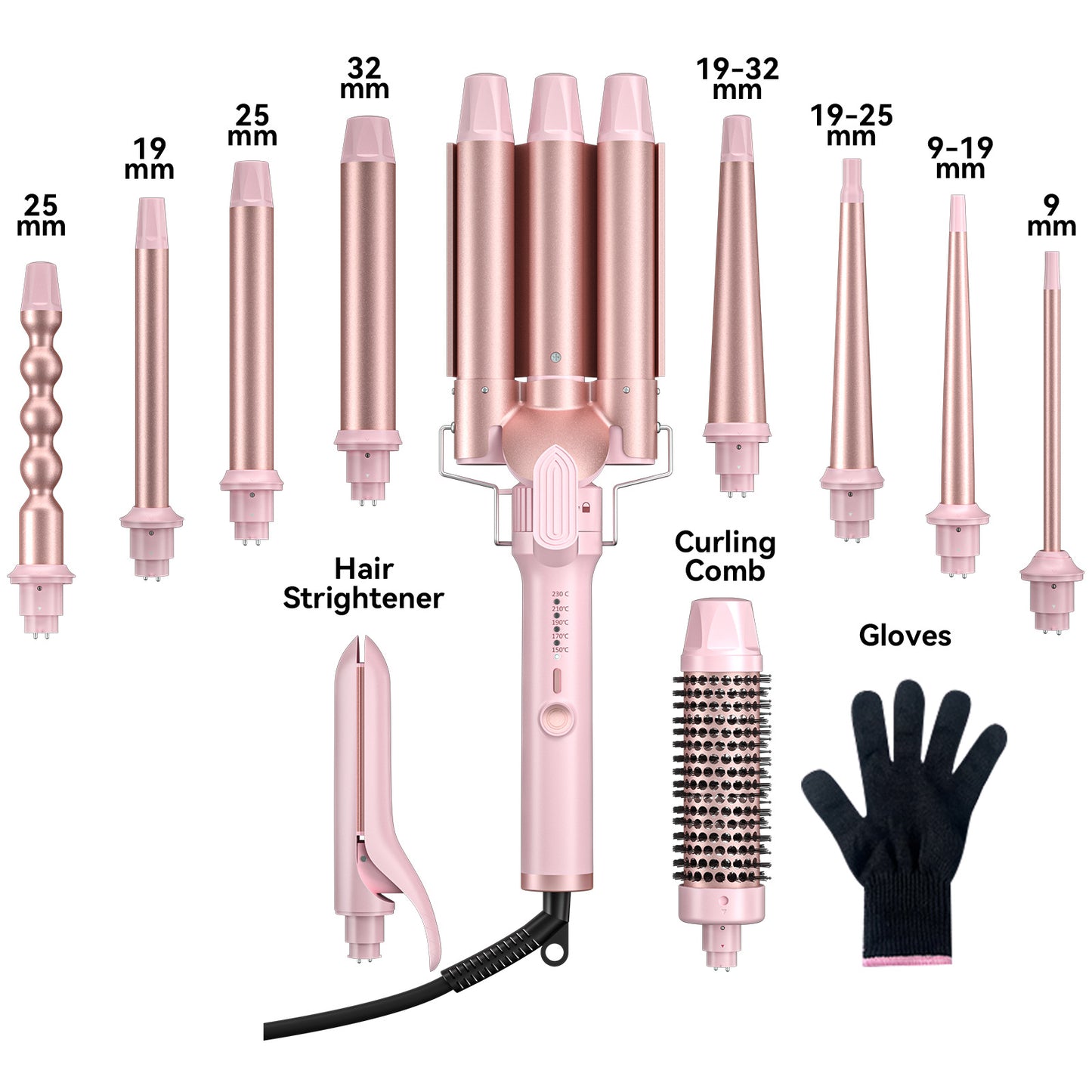 Alomei Velvet Multi Curl Wand